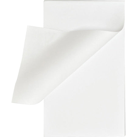 Business Source Plain Memo Pads - 100 Sheets - Glued - Unruled Front Ruling - 15 lb Basis Weight - 3’’ x 5’’ Sheet Size