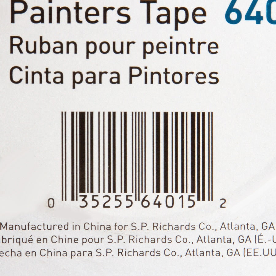 Business Source Multisurface Painter’s Tape - 60 yd Length x 1’’ Width 5.5 mil Thickness - Blue - 2 / Pack - Masking