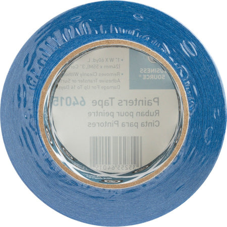 Business Source Multisurface Painter’s Tape - 60 yd Length x 1’’ Width 5.5 mil Thickness - Blue - 2 / Pack - Masking
