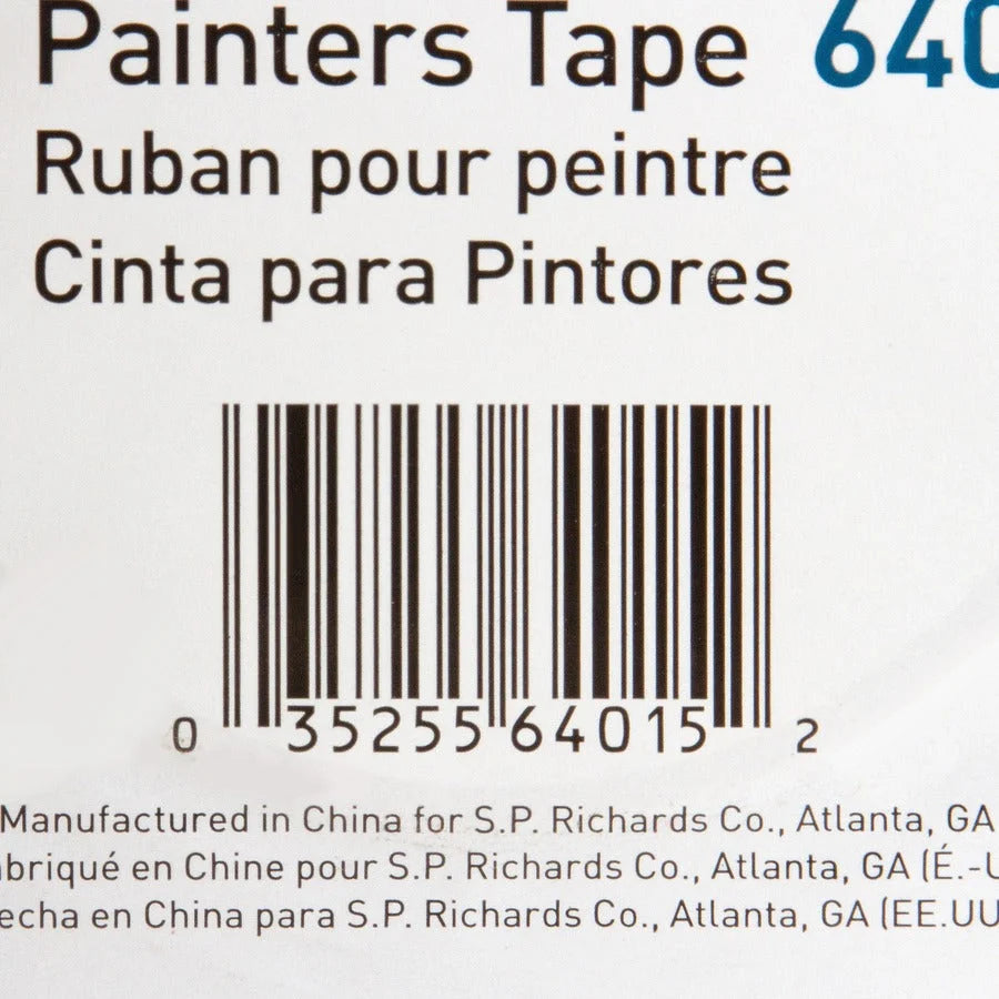 Business Source Multisurface Painter’s Tape - 60 yd Length x 1’’ Width 5.5 mil Thickness - Blue - 2 / Pack - Masking
