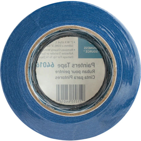 Business Source Multisurface Painter’s Tape - 60 yd x 2’’ 5.5 mil - Blue - 2/Pack - Masking