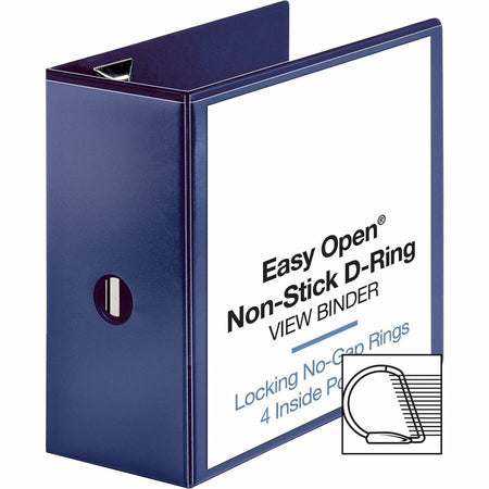 Business Source Navy D-ring Binder - Alternate-Image7