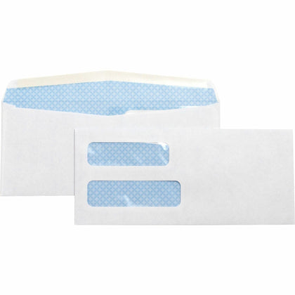 Business Source No. 10 Double-Window Invoice Envelopes - Pack of 500