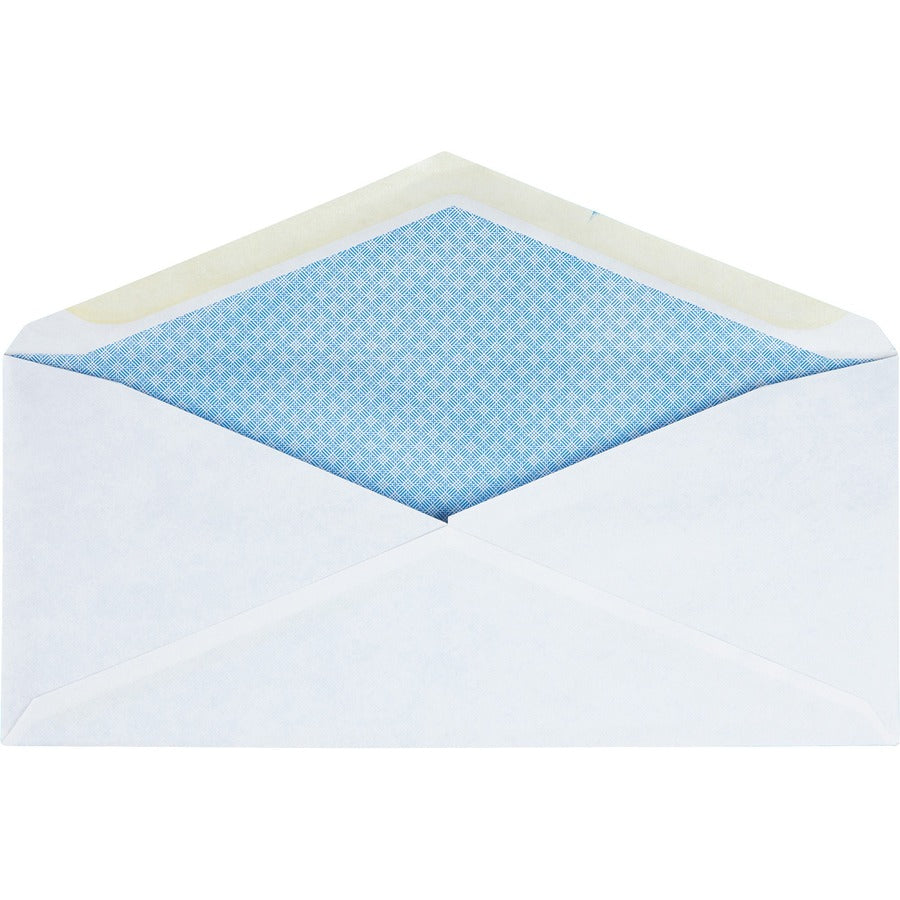 Business Source No.10 Regular Tint Security Envelopes - Rear