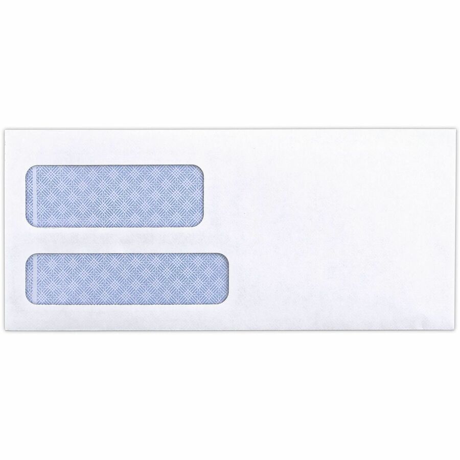 Business Source No. 9 Double Window Invoice Envelopes - Right