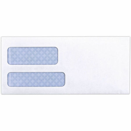 Business Source No. 9 Double Window Invoice Envelopes - Right