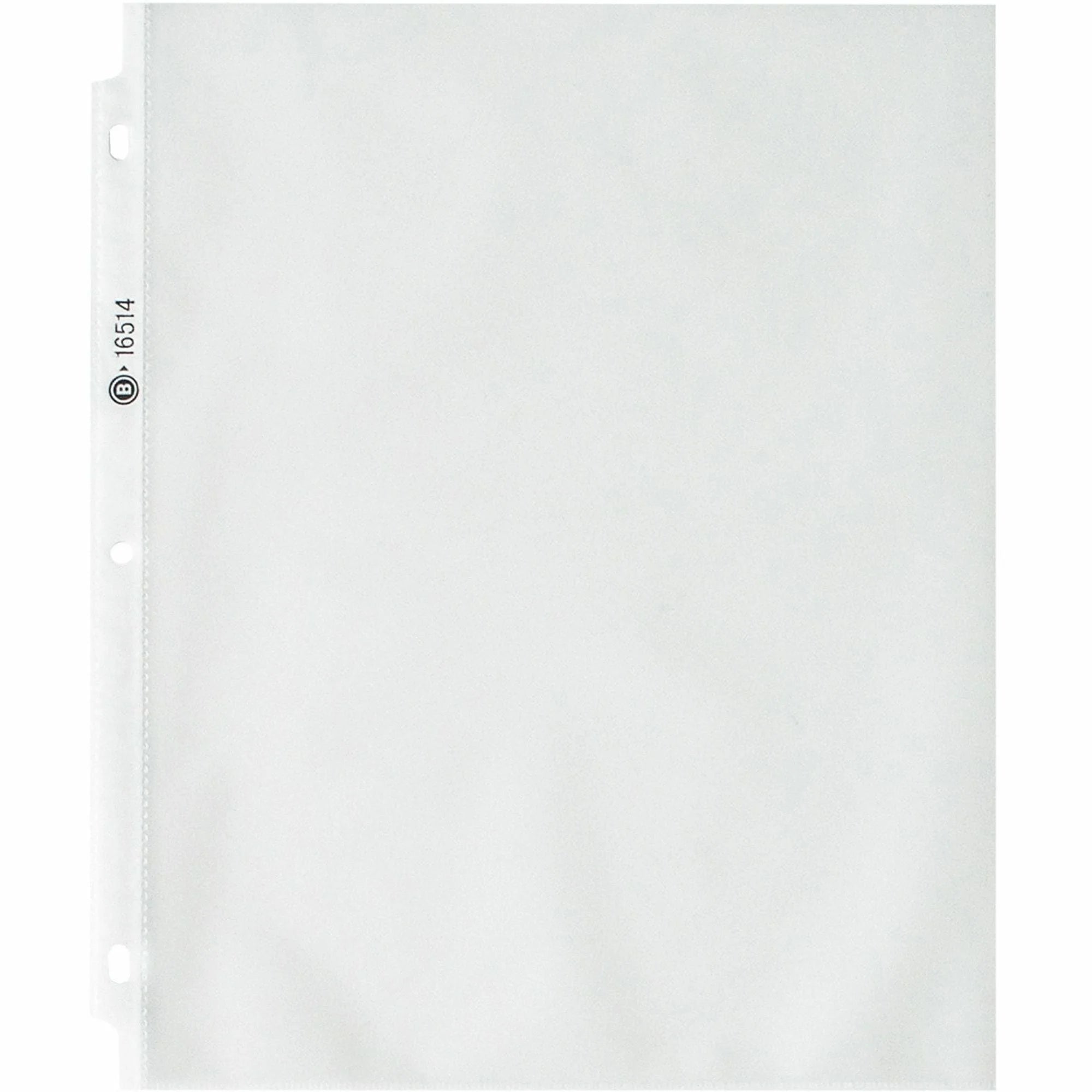 Business Source Nonglare Sheet Protectors - Letter Size 3.3 mil - 50/Box