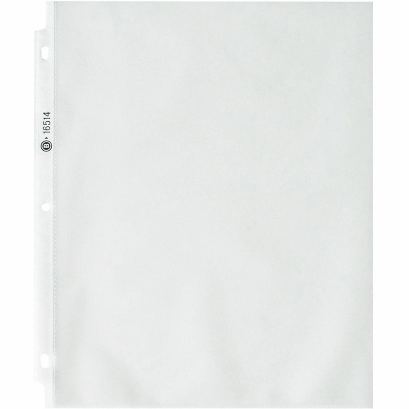 Business Source Nonglare Sheet Protectors - Letter Size 3.3 mil - 50/Box
