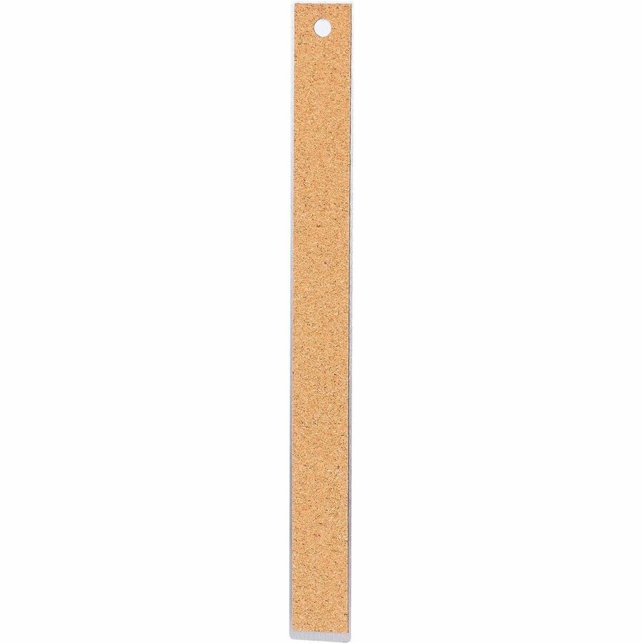 Business Source Nonskid Stainless Steel Ruler - Rear