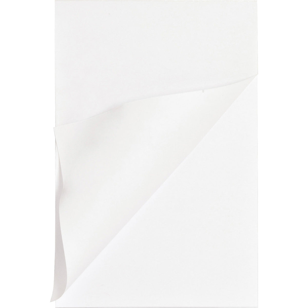 Business Source Plain Memo Pads - 100 Sheets - Glue - 16 lb Basis Weight - 5’’ x 8’’ Sheet Size - White Paper - 1 Dozen