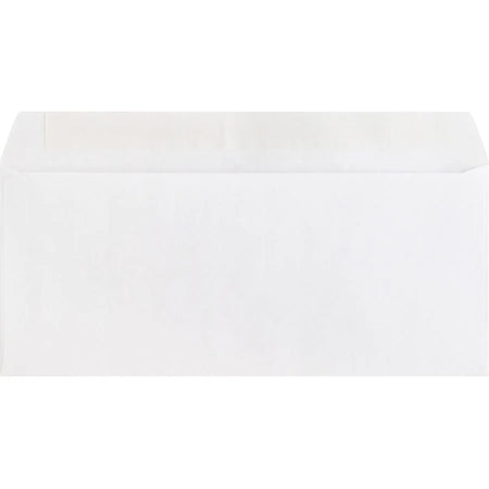 Business Source Plain Peel/Seal Envelopes - #10 Size 24 lb - White Wove - 500/Box