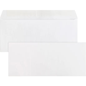 Business Source Plain Peel/Seal Envelopes - #10 Size 24 lb - White Wove - 500/Box