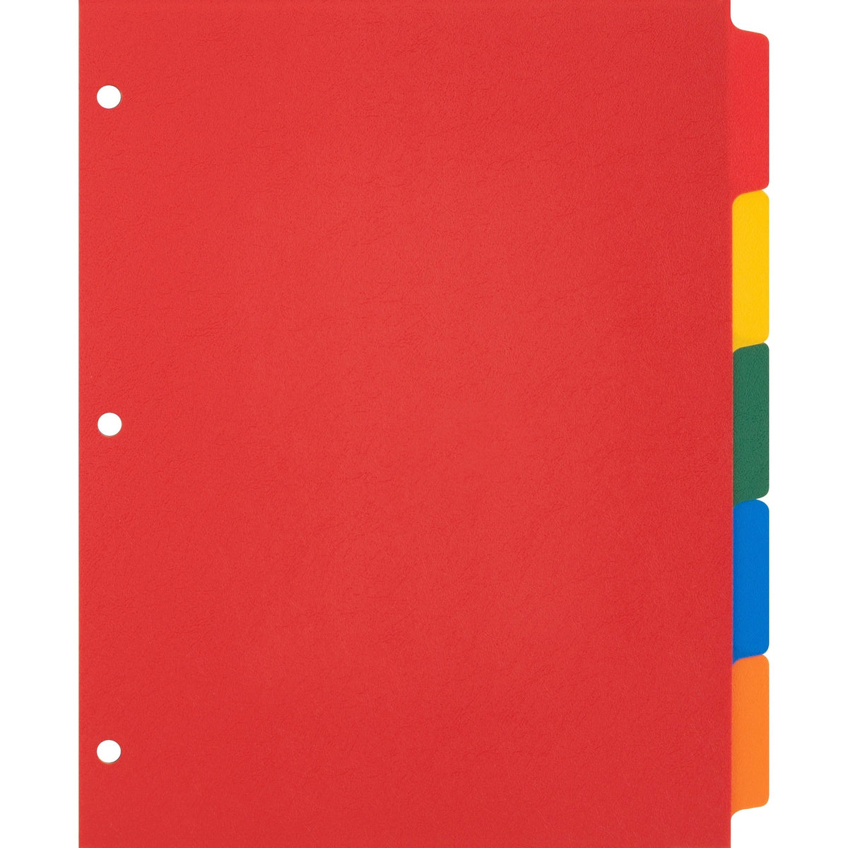 Business Source Plain Tab Color Polyethylene Index Dividers - 2000