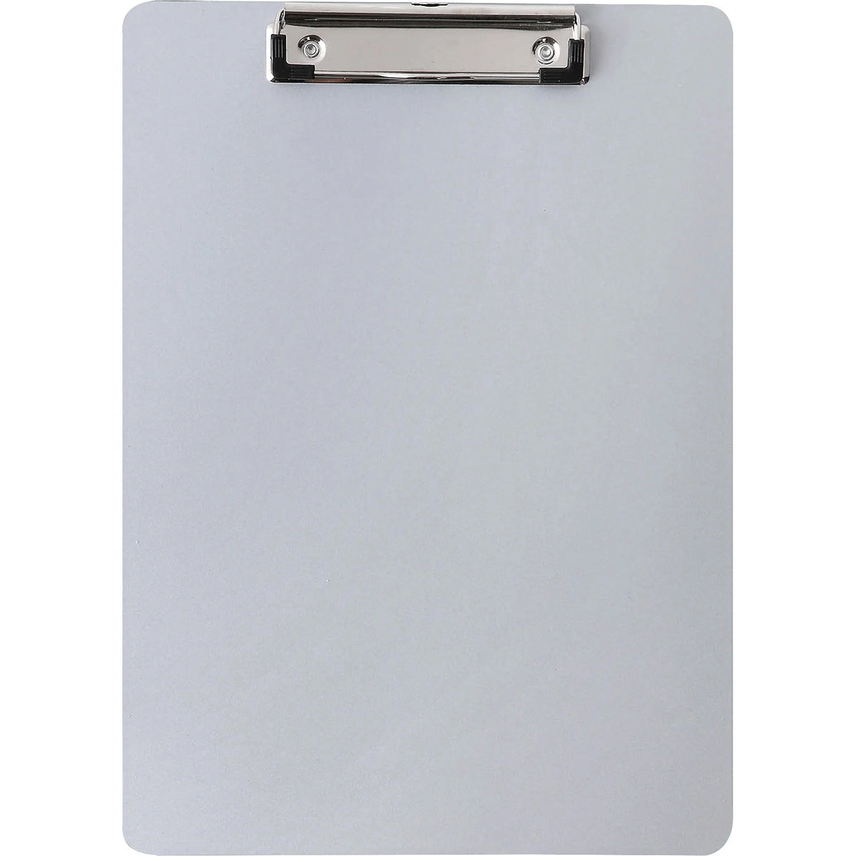 Business Source Plastic Clipboard - 8 1/2’’ x 11’’ - Silver - 1 Each - Clipboards