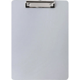 Business Source Plastic Clipboard - 8 1/2’’ x 11’’ - Silver - 1 Each - Clipboards