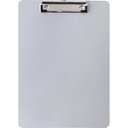 Business Source Plastic Clipboard - 8 1/2’’ x 11’’ - Silver - 1 Each - Clipboards