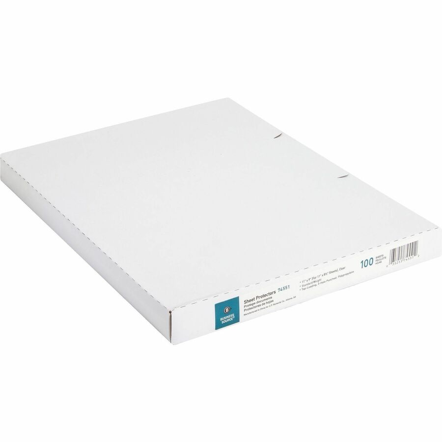 Business Source Poly Sheet Protectors - Right