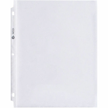 Business Source Poly Sheet Protectors - Letter Size 1.9 mil Clear - 100/Box