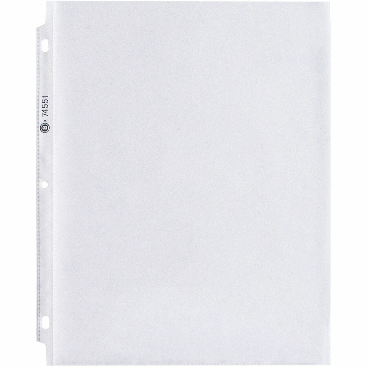 Business Source Poly Sheet Protectors - Letter Size 1.9 mil Clear - 100/Box
