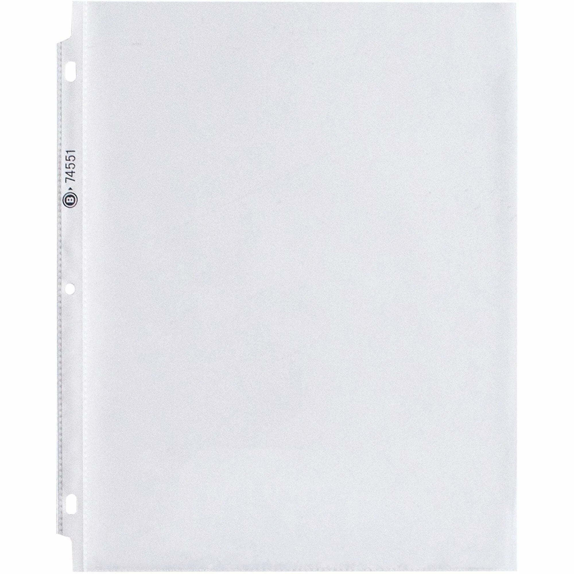Business Source Poly Sheet Protectors - Letter Size 1.9 mil Clear - 100/Box