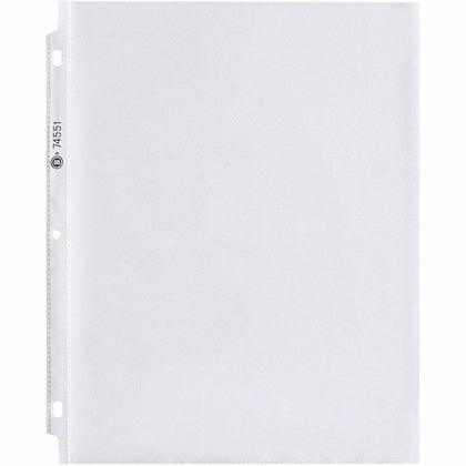 Business Source Poly Sheet Protectors - Letter Size 1.9 mil Clear - 100/Box