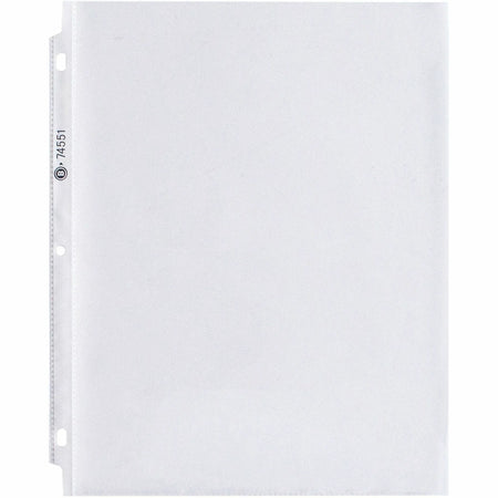 Business Source Poly Sheet Protectors - Letter Size 1.9 mil Clear - 100/Box