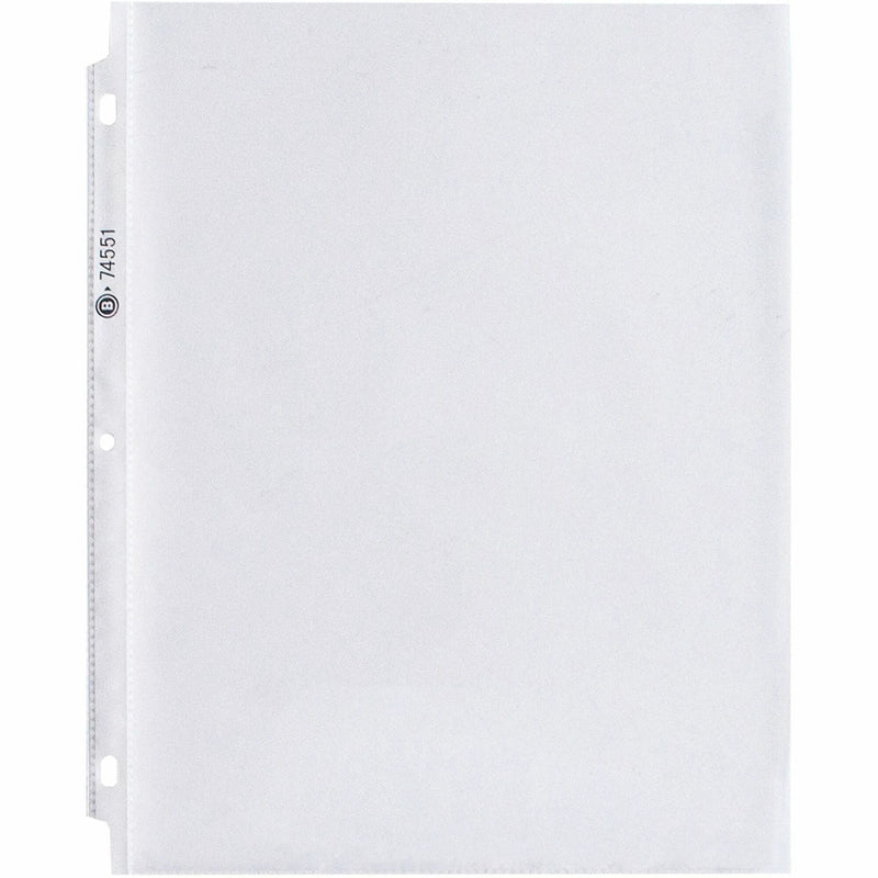Business Source Poly Sheet Protectors - Letter Size 1.9 mil Clear - 100/Box