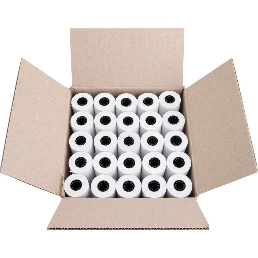 Business Source Portable Printer Thermal Rolls - 2 1/4’’ x 55 ft - White - 50 / Carton - Register / Receipts