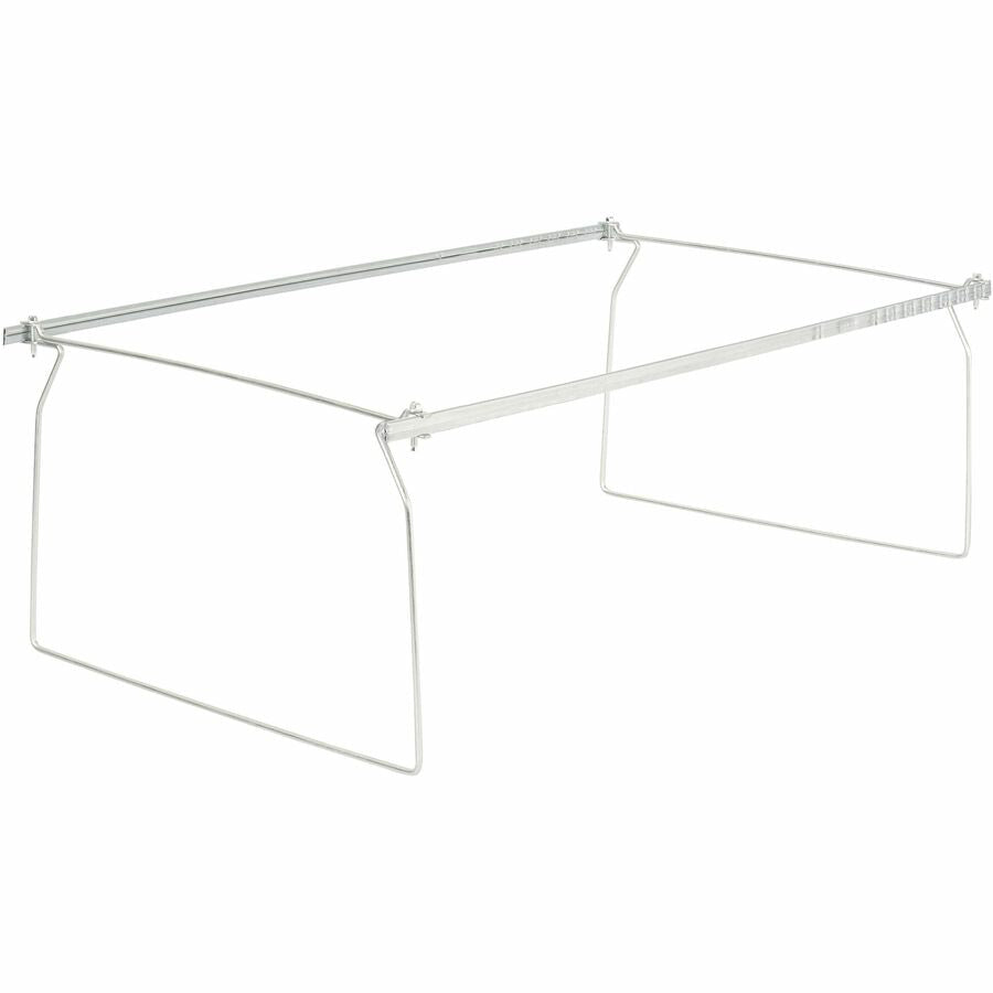 Business Source Premium Legal Metal File Folder Frames - Stainless Steel (6/Box) - Hanging Folders & Accessories