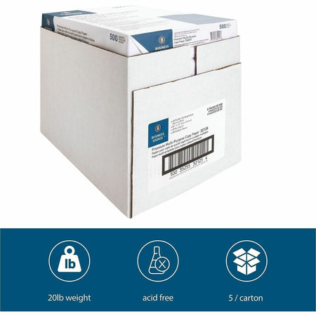 Business Source Premium Multipurpose Copy Paper - White - Alternate-Image1