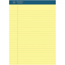 Business Source Premium Writing Pad: Tear-Proof Sturdy Back Bleed-Free - 1 Dozen - Letter Legal & Jr. Pads