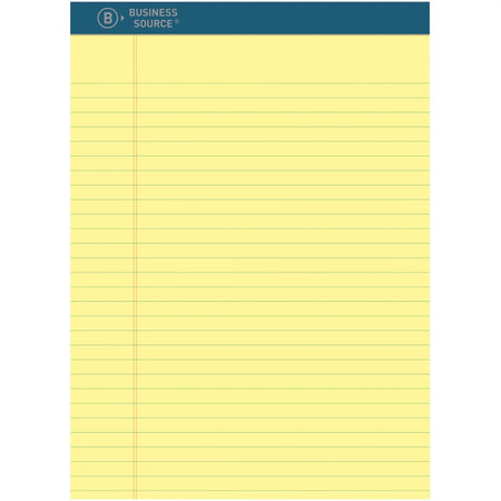 Business Source Premium Writing Pad: Tear-Proof Sturdy Back Bleed-Free - 1 Dozen - Letter Legal & Jr. Pads