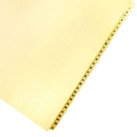 Business Source Preprinted 1-31 Tab Index Dividers - Bottom