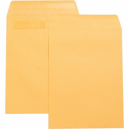 Business Source Press-To-Seal Catalog Envelopes - Self-sealing Kraft - Large Format