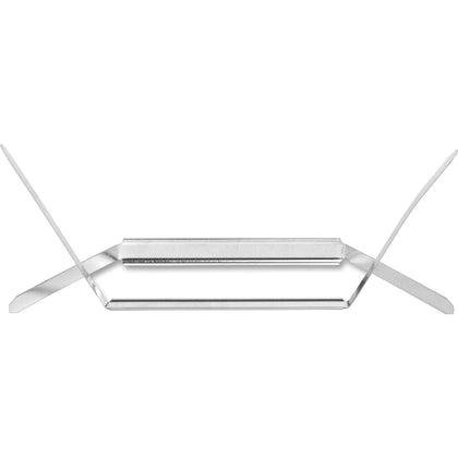 Business Source Prong Fastener Base - Secure Paper - Silver - 100/Box - Fasteners & Clamps