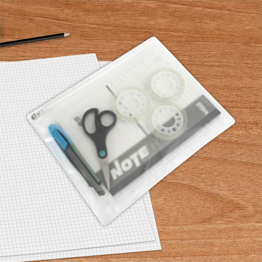 Business Source Punched Economy Binder Pocket - Top