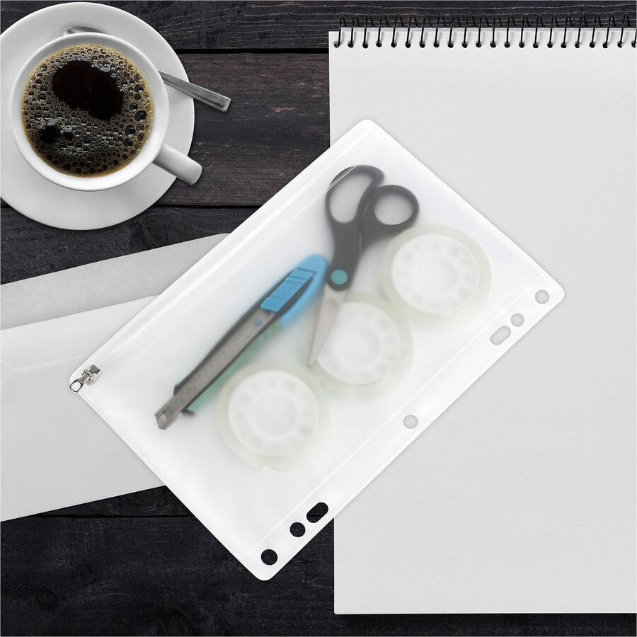 Business Source Punched Economy Binder Pocket - Alternate-Image2