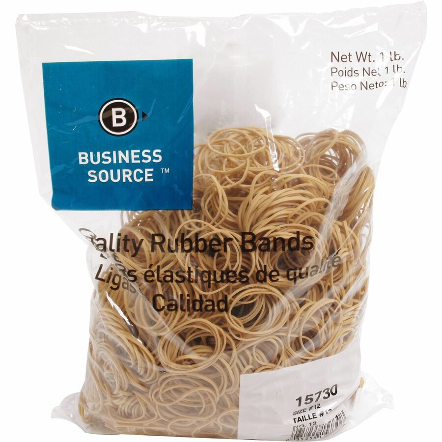 Business Source Quality Rubber Bands - Front