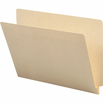 Business Source Recycled End Tab File Folders - 100/Box