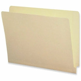 Business Source Straight Tab Cut Letter Recycled End File Folder - 8 1/2’’ x 11’’ - Location - 11 pt. - 10% - Folders