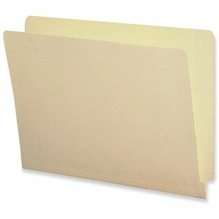 Business Source Straight Tab Cut Letter Recycled End File Folder - 8 1/2’’ x 11’’ - Location - 11 pt. - 10% - Folders