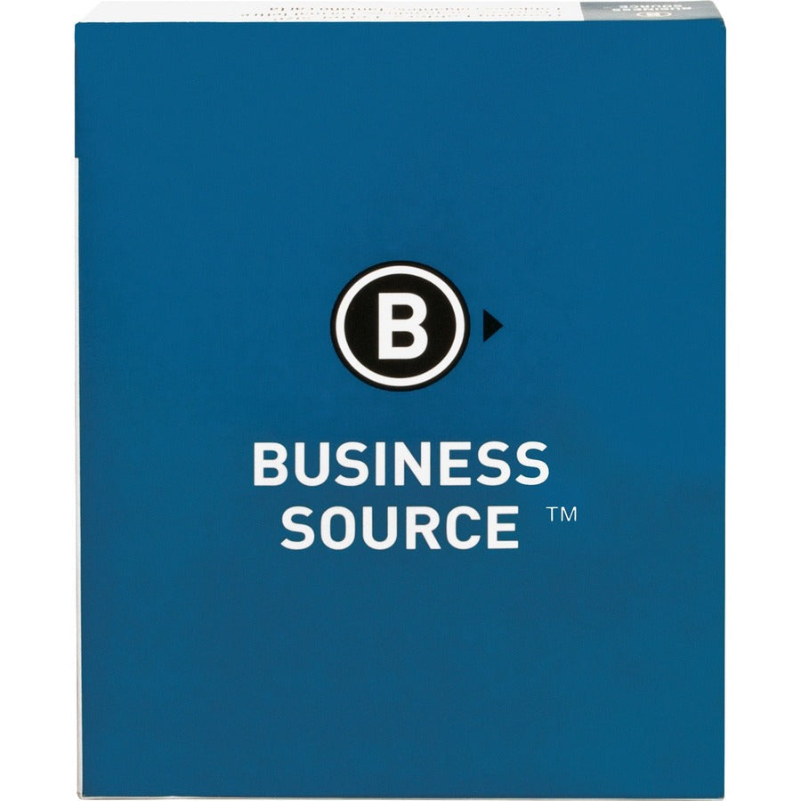 Business Source 1/3 Tab Cut Letter Recycled Fastener Folder - 8 1/2’’ x 11’’ - 2 Fastener(s) - 10% - 50 / Box - Folders