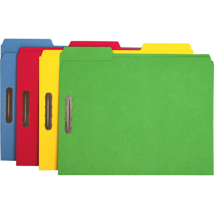 Business Source Recycled Fastener Folders - 3-Tab Letter Size - 50/Box