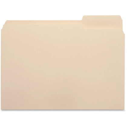 Business Source Recycled File Folders - 8.5’’ x 11’’ - 3/4’’ Expansion - 100/Box - Top Tab
