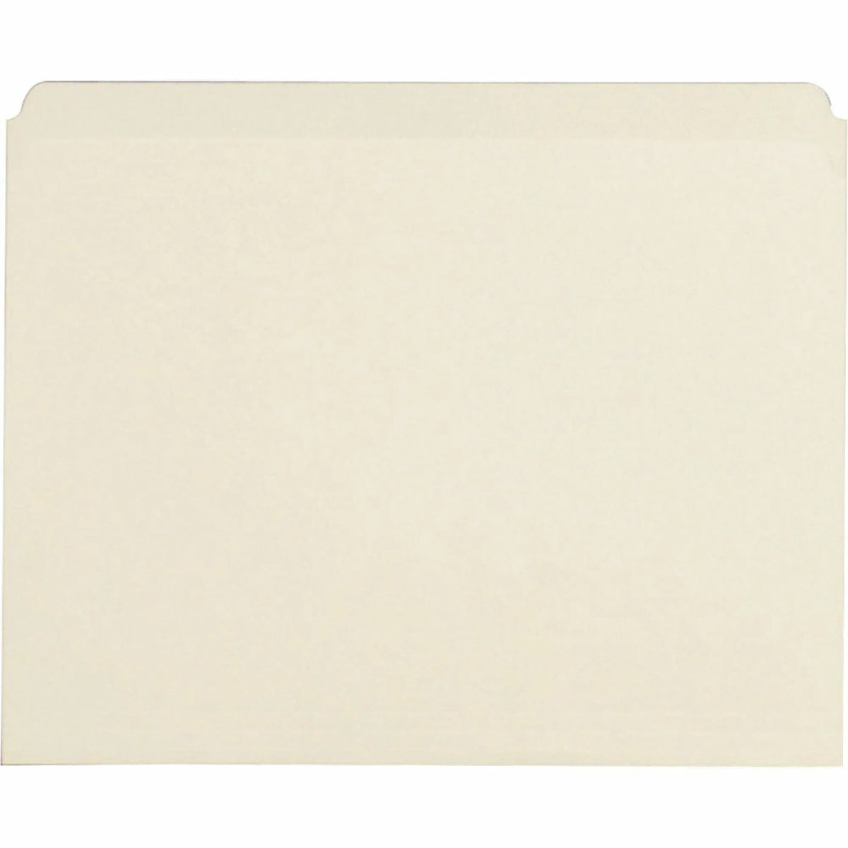Business Source Recycled File Folders - Letter Size - Manila - 100/Box - Top Tab