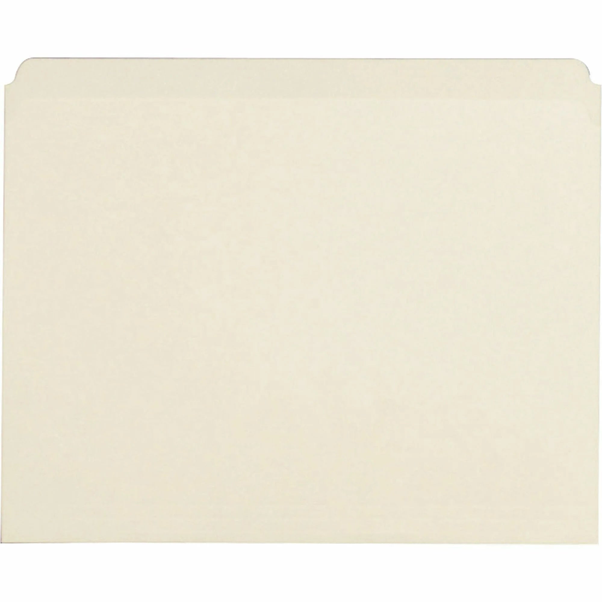 Business Source Recycled File Folders - Letter Size - Manila - 100/Box - Top Tab