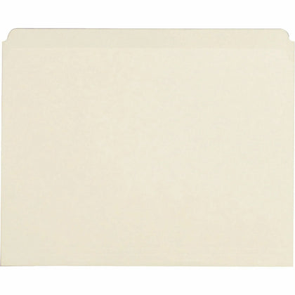 Business Source Recycled File Folders - Letter Size - Manila - 100/Box - Top Tab
