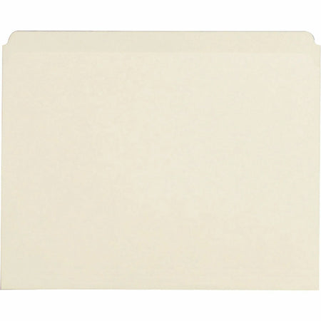 Business Source Recycled File Folders - Letter Size - Manila - 100/Box - Top Tab