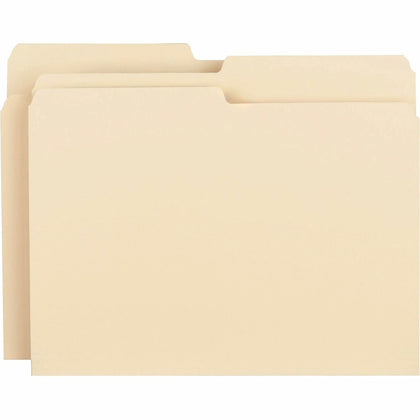 Business Source Recycled File Folders - Top Tab 8.5’’ x 11’’ 3/4’’ Expansion