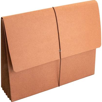 Business Source Recycled File Wallet: 8 1/2’’ x 11’’ 5 1/4’’ Expansion Brown - Expanding Files